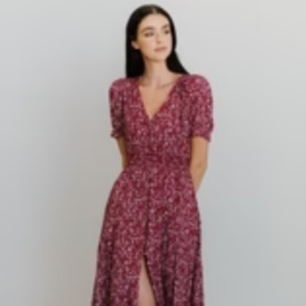 Baltic Born Red Floral Dress